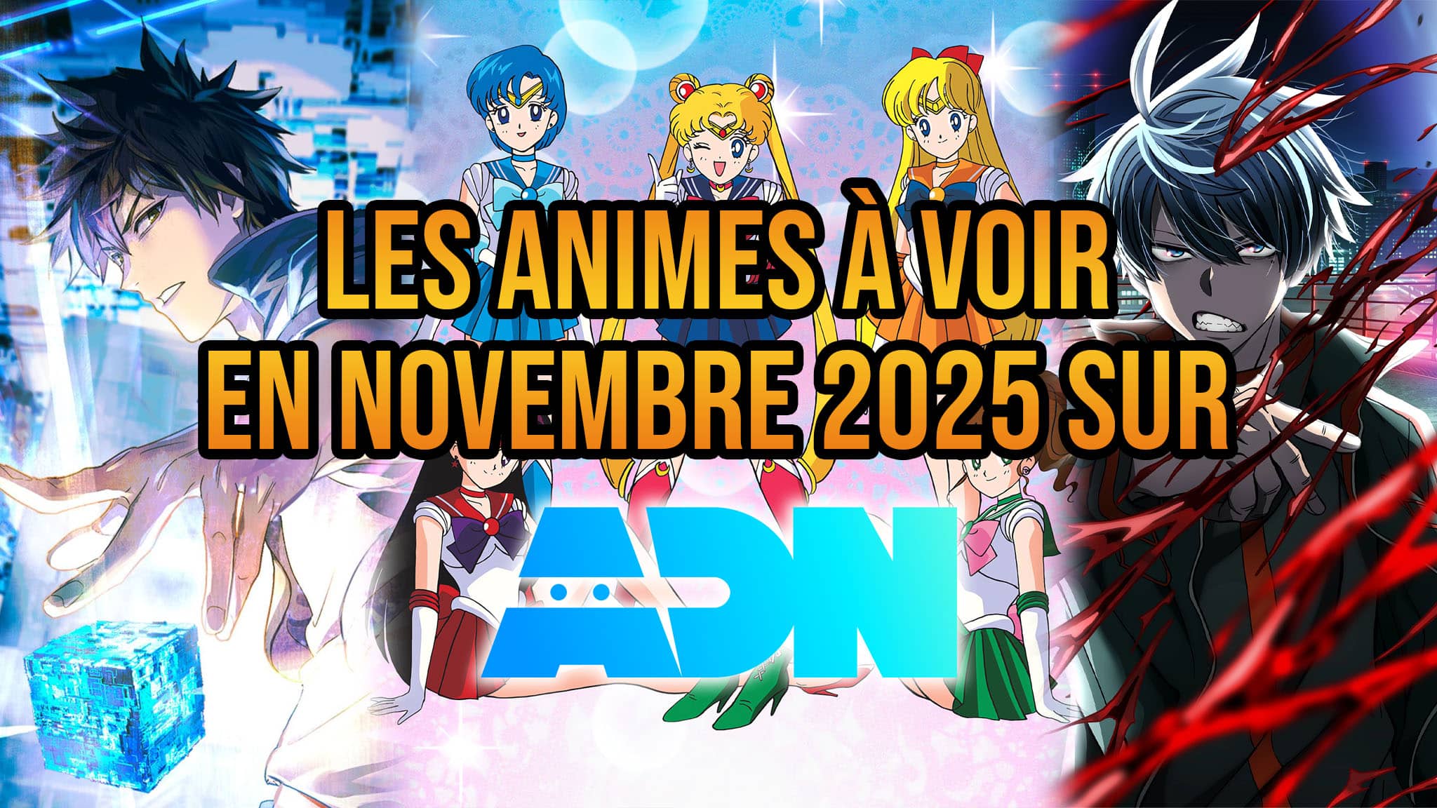 Présentation des nouveaux animes en novembre 2025 sur la plateforme ADN.