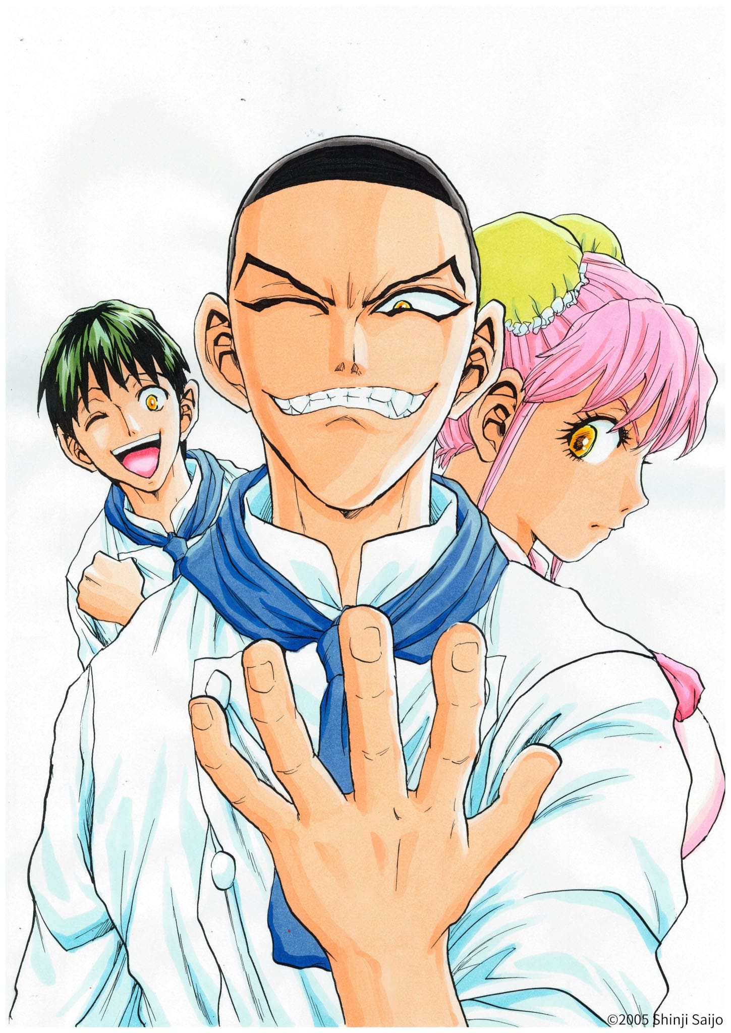 Illustration commémorative pour l'anime Tetsunabe no Jan.