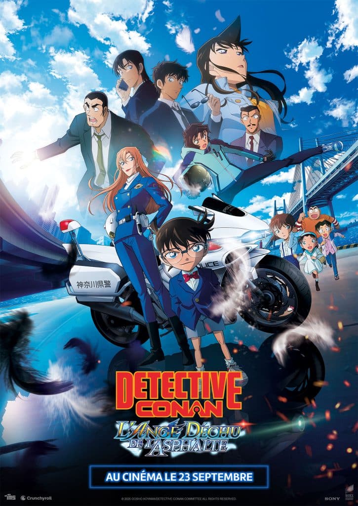 Affiche française du film Détective Conan : L'Ange déchu de l'asphalte.