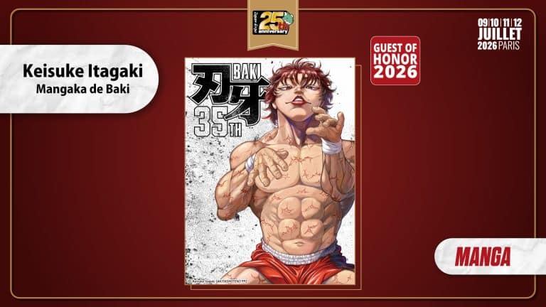 Annonce de la présence de Keisuke Itagaki à Japan Expo Paris 2026.