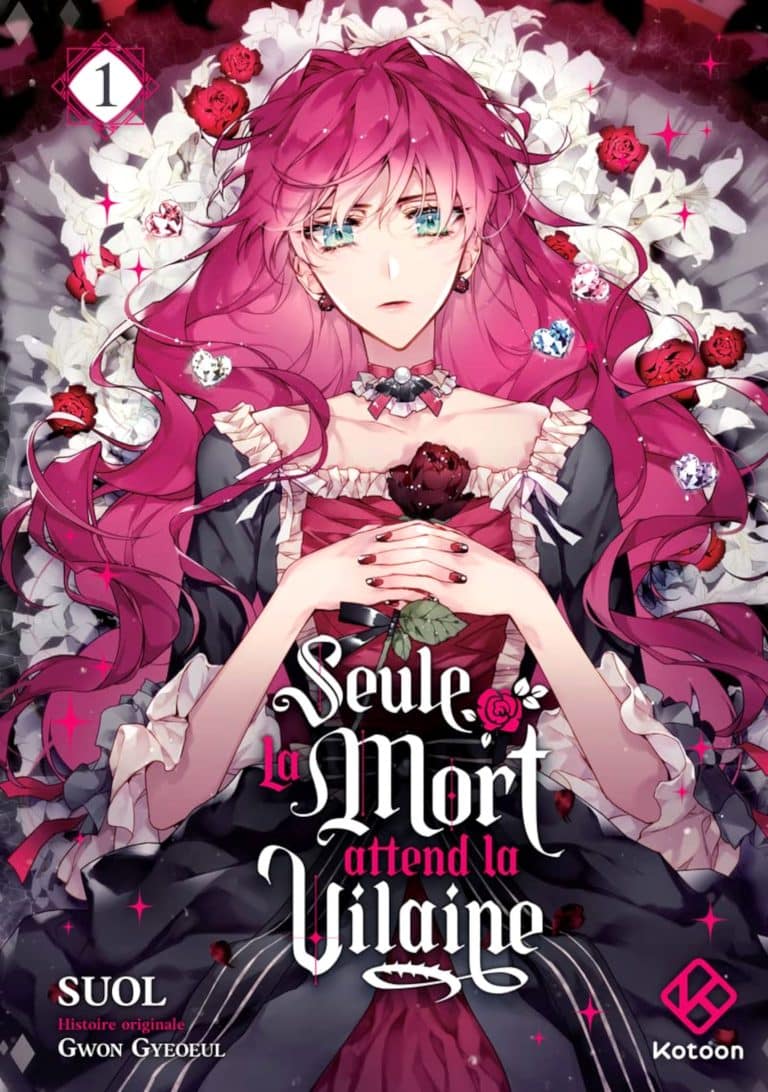 Tome 1 du manga Seule la mort attend la vilaine.