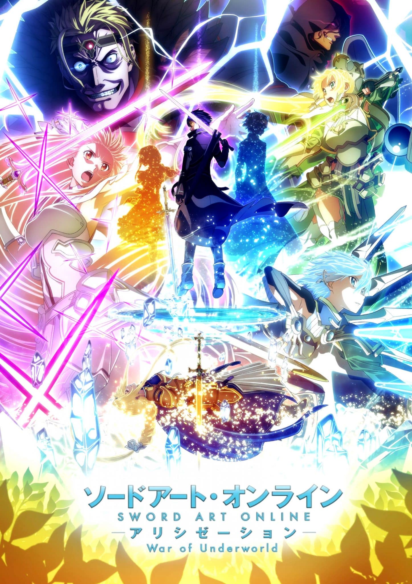 Visuel clé pour la sortie de la partie 2 de l'anime Sword Art Online Alicization War of Underworld