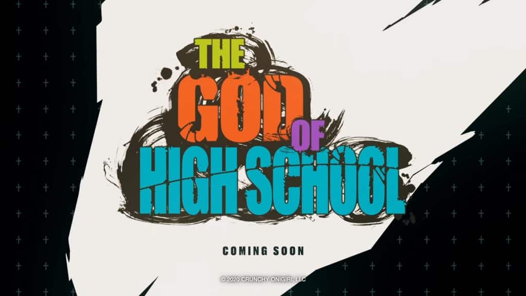 Annonce en trailer vidéo de l'anime The God of High School