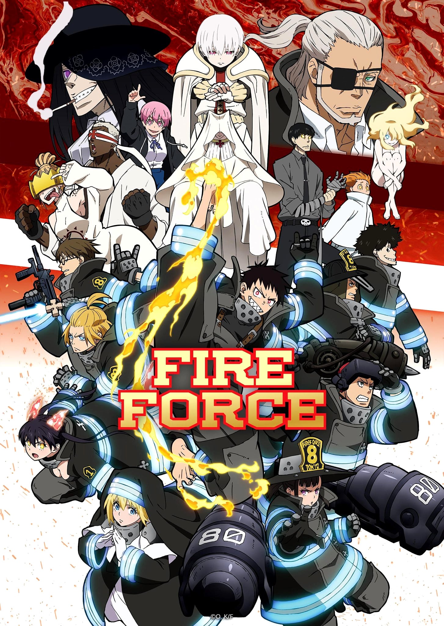 Visuel clé et trailer pour l'anime Fire Force saison 2