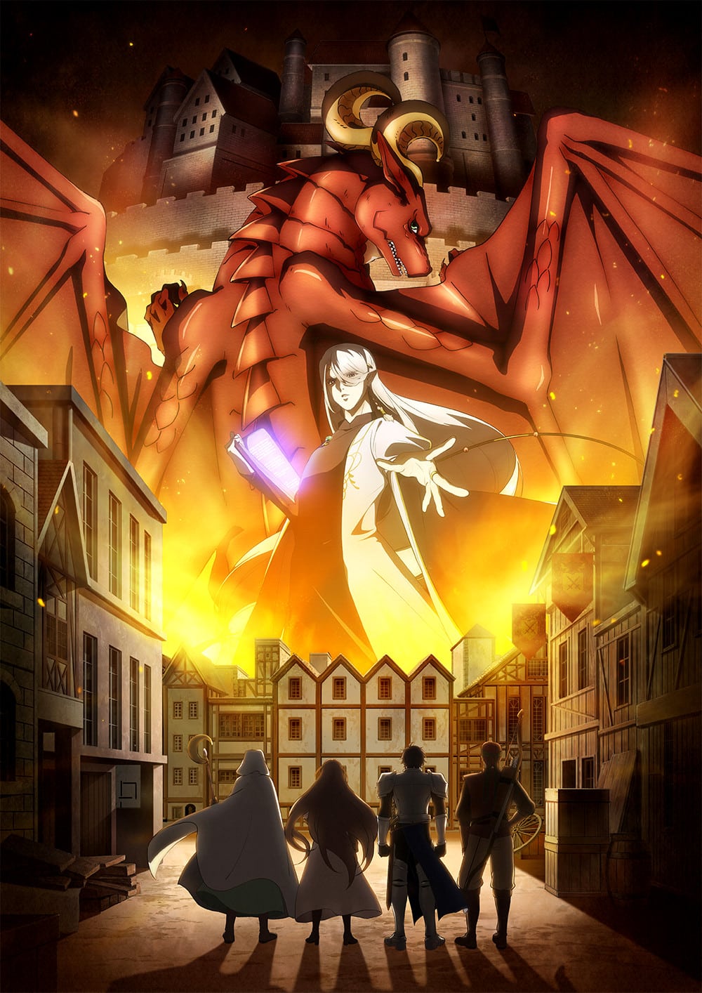 Visuel clé pour l'adaptation en anime du manga Dragon, Ie wo Kau