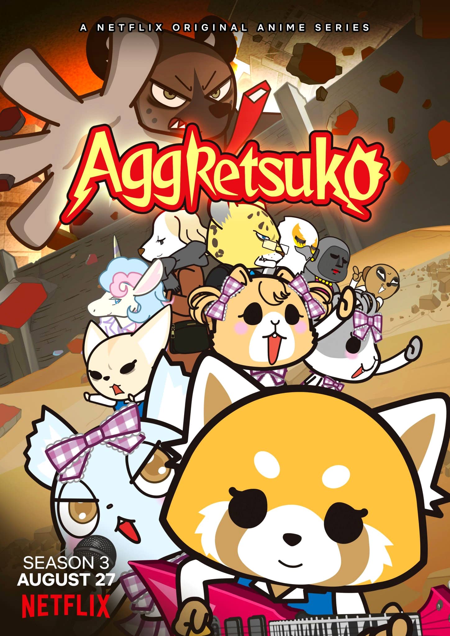 Annonce de la date de sortie de l'anime Aggretsuko saison 3
