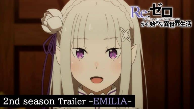 Re:Zero Saison 2 | Un Trailer Spécial Emilia Dévoilé - AnimOtaku
