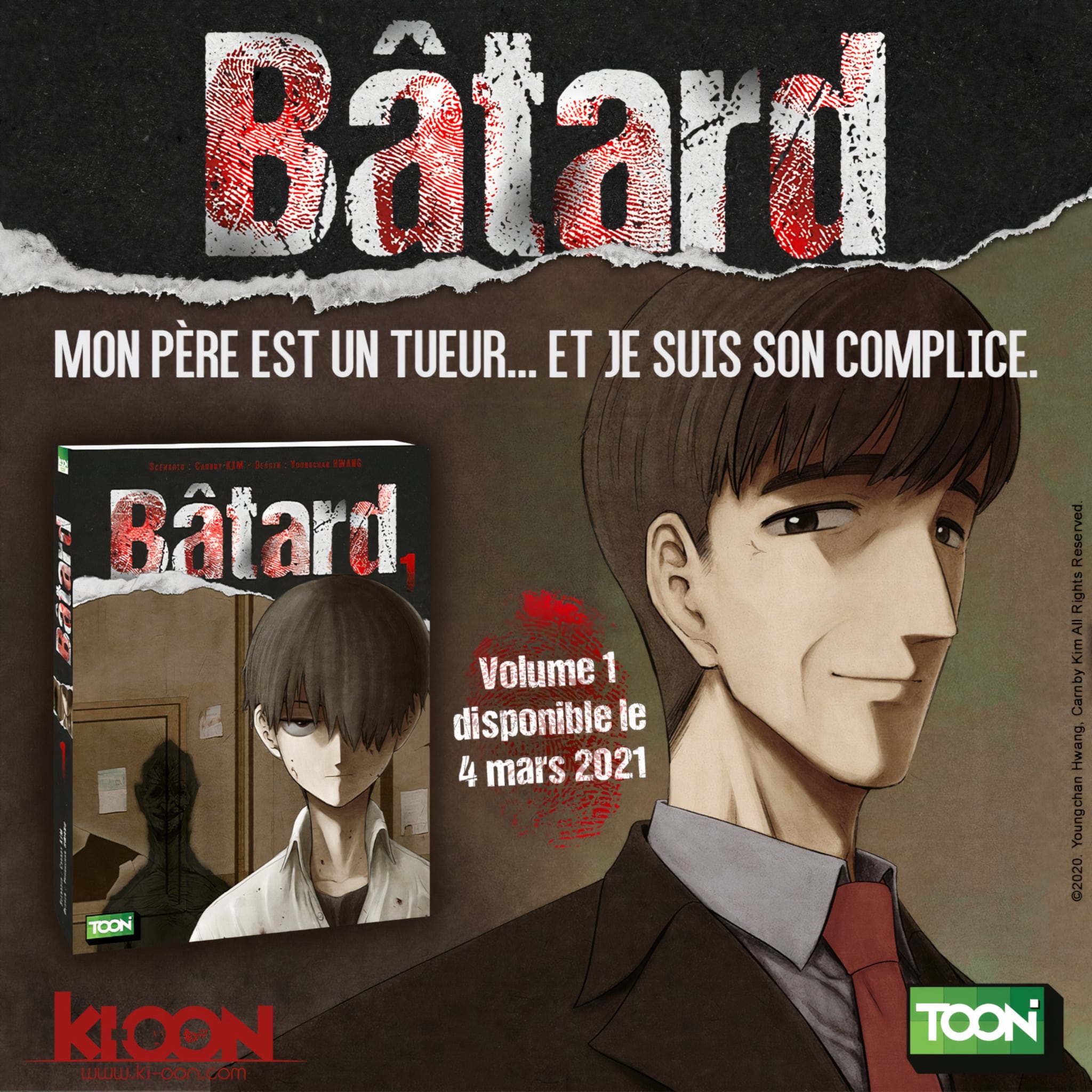 Annonce du Webtoon Bastard en France aux éditions ki-oon