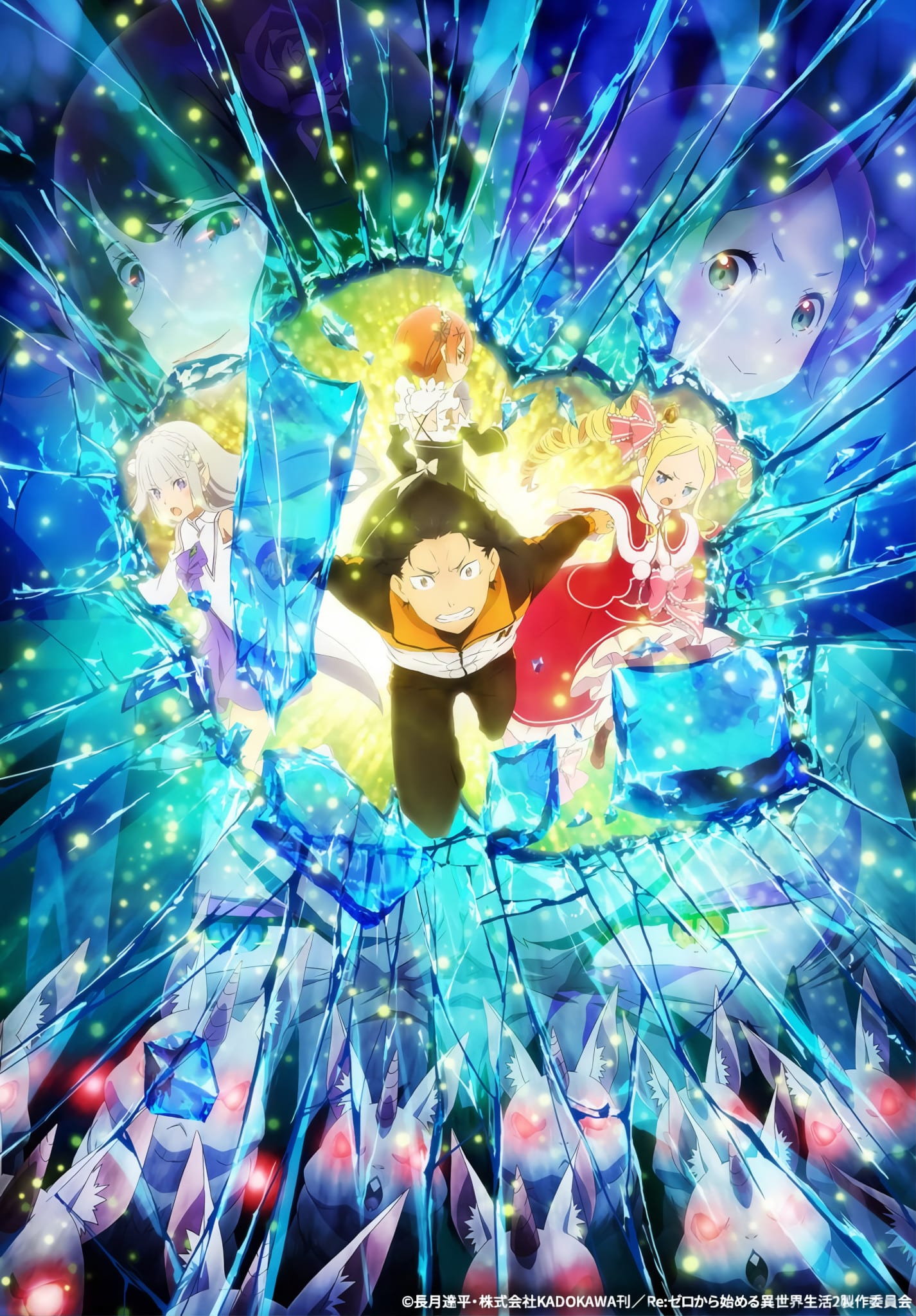 Annonce de anime re:zero saison 2 partie 2 en visuel clé