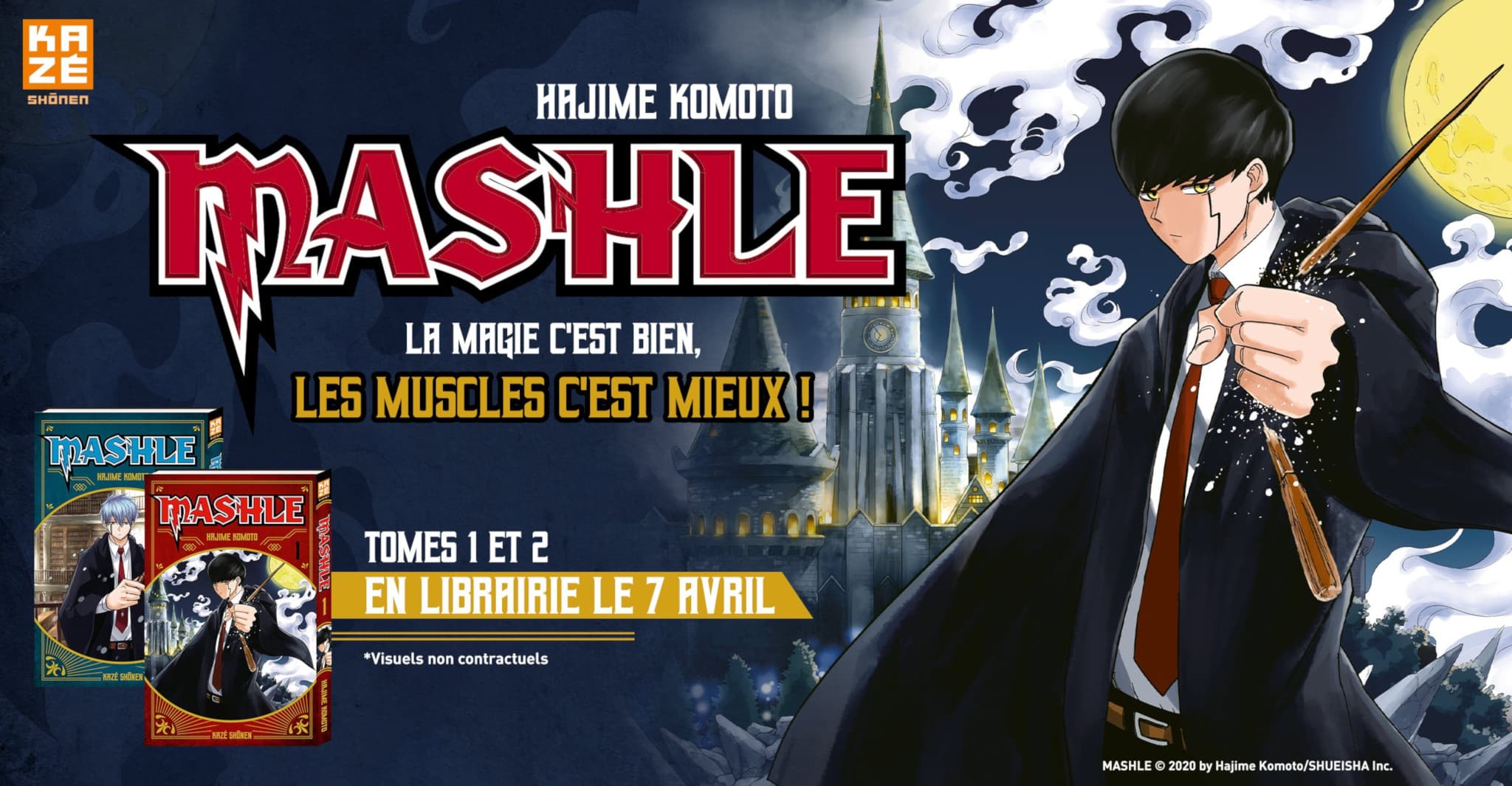 Annonce du manga Mashle en France aux éditions Kazé