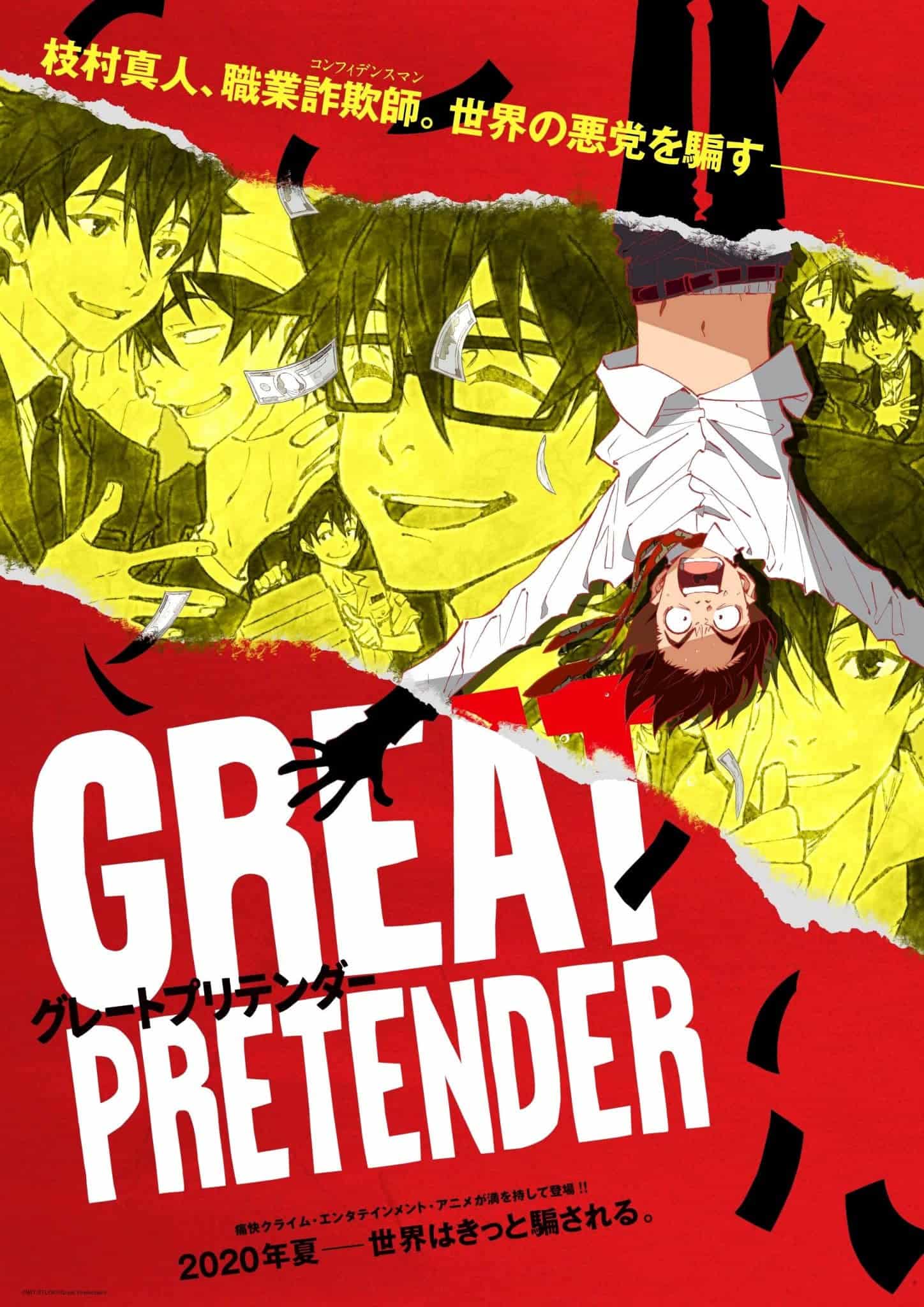 Annonce de Great Pretender parmi les meilleurs animes de 2020