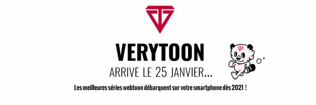 Annonce à propos de la plateforme Verytoon en France