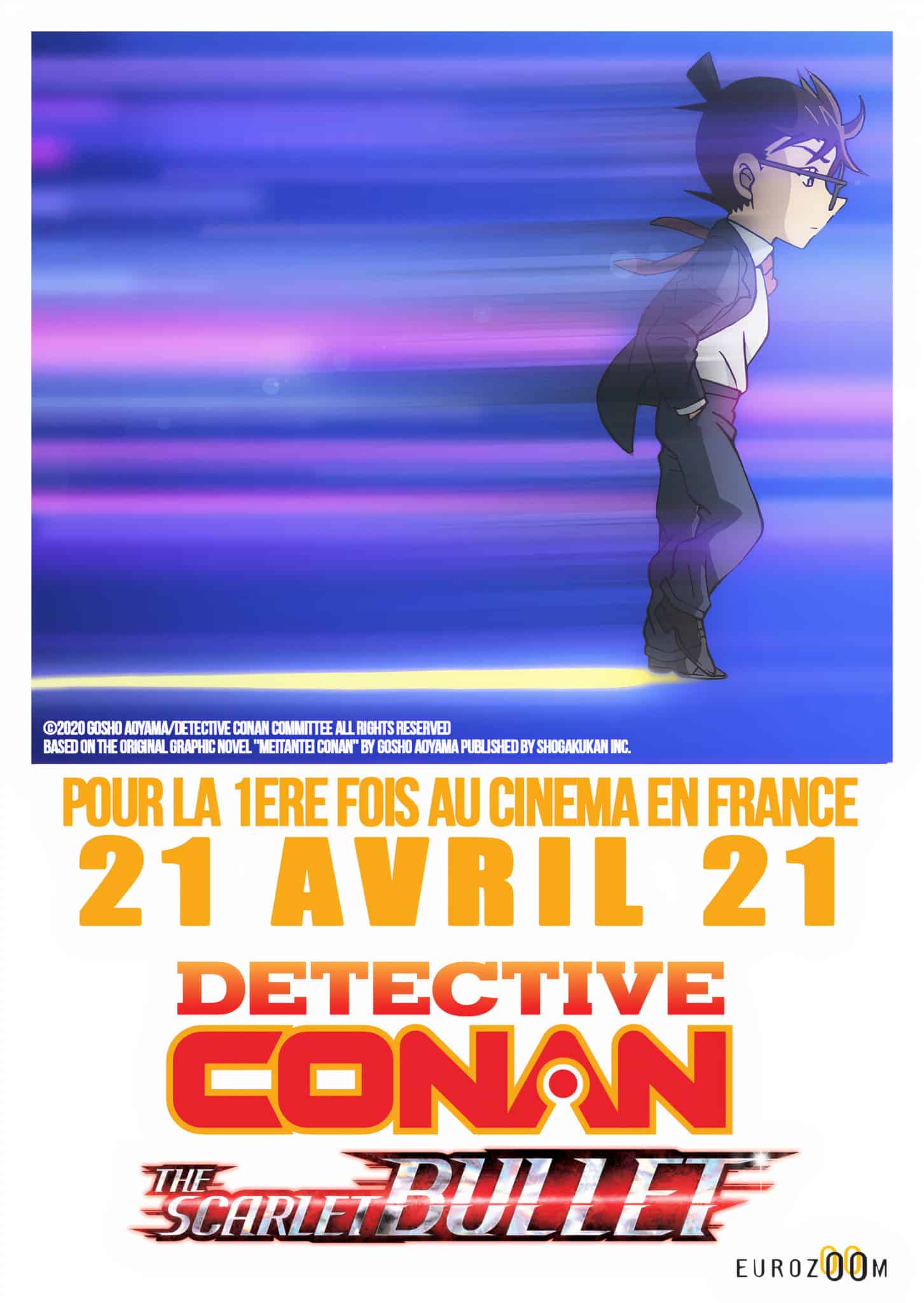 Annonce du film Detective Conan : The Scarlet Bullet en France