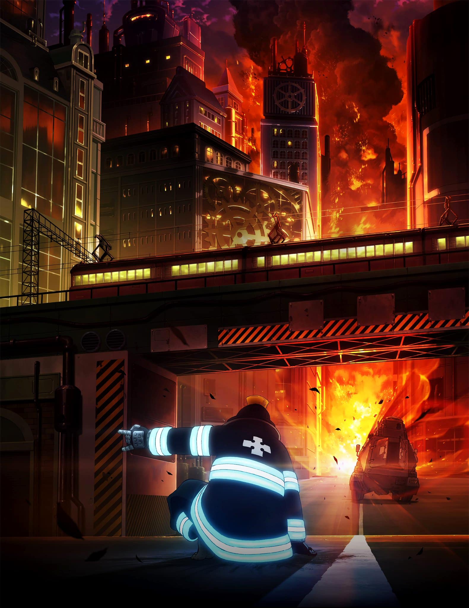 Premier visuel de anime Fire Force Saison 1