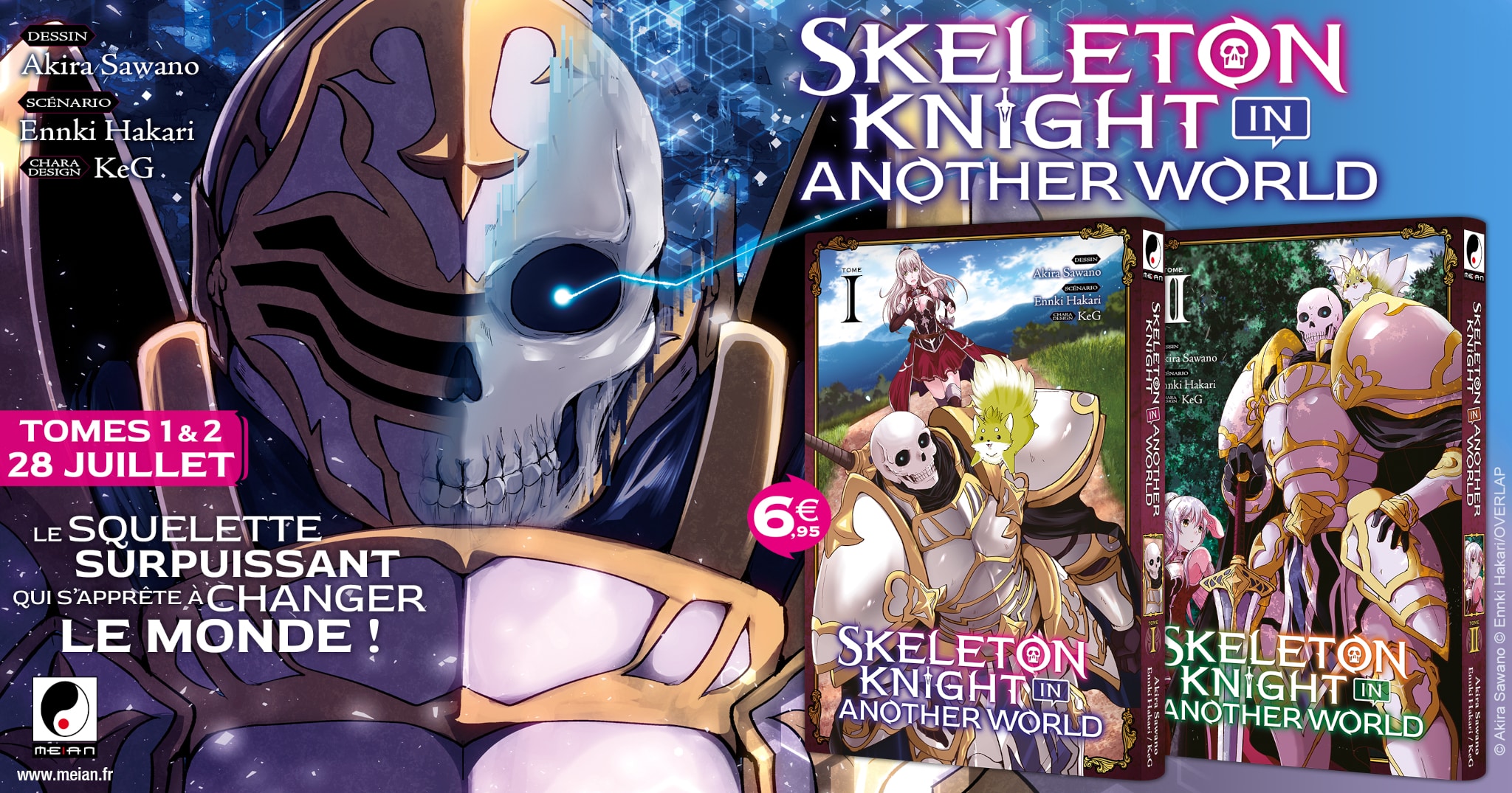 Annonce du manga Skeleton Knight in another world aux éditions Meian