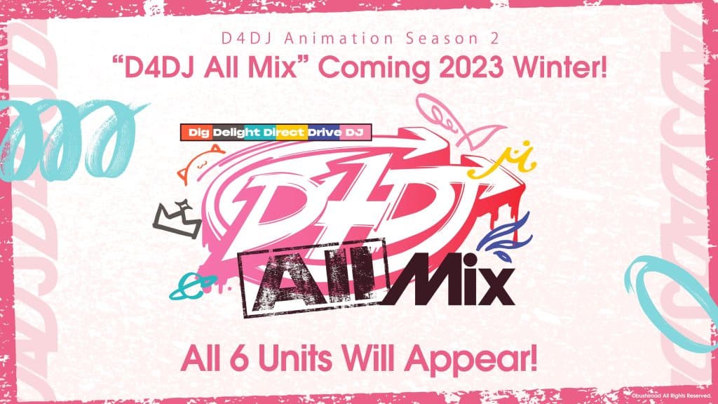Annonce de la date de sortie de lanime D4DJ Saison 2 : All Mix