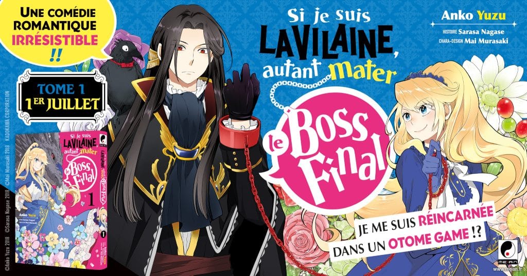 Annonce de la date de sortie du manga Si je suis la vilaine, autant mater le boss vilaine, en France