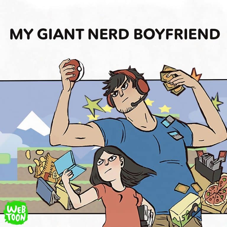 Premier visuel pour le webtoon My Giant Nerd Boyfriend