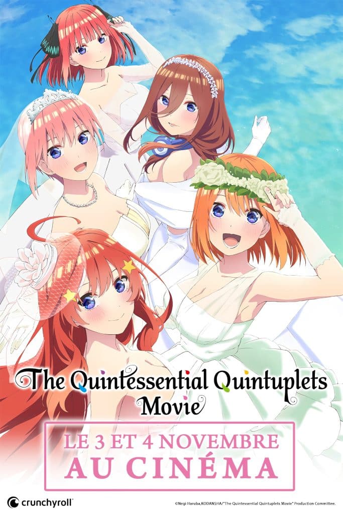 Annonce de la date de sortie en France du film The Quintessential Quintuplets