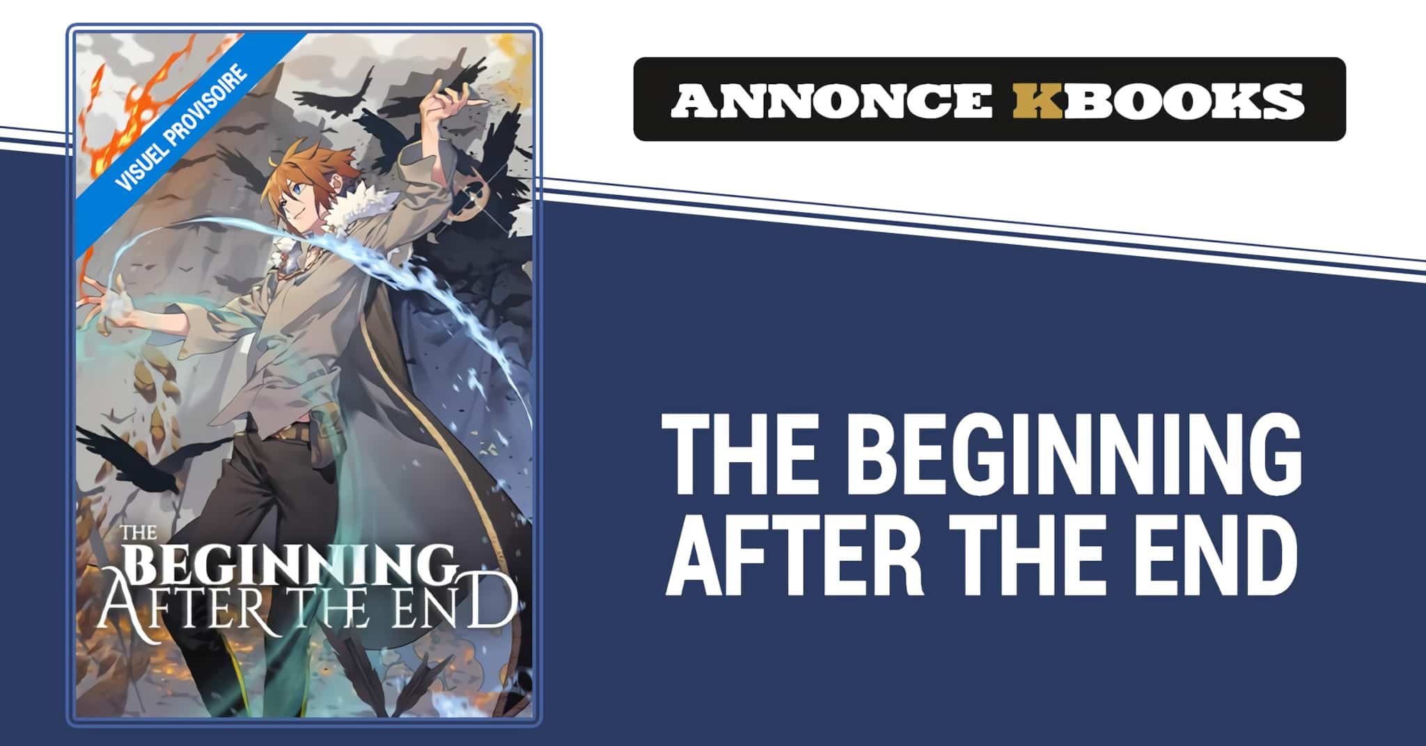 Annonce de la date de sortie en France du webtoon The Beginning After the End, aux éditions Kbooks