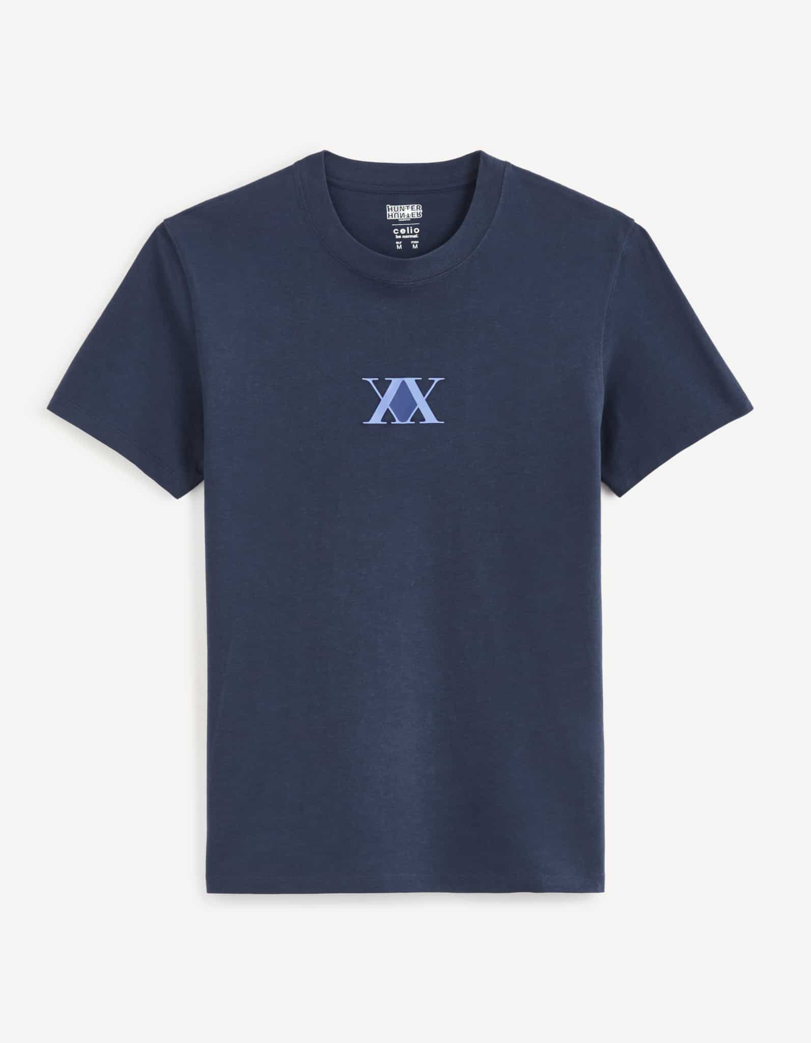 celio-x-hunter-x-hunter-collaboration-T-shirt-bleu-marine