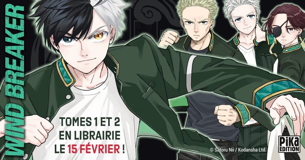 Annonce de la date de sortie en France du manga Wind Breaker