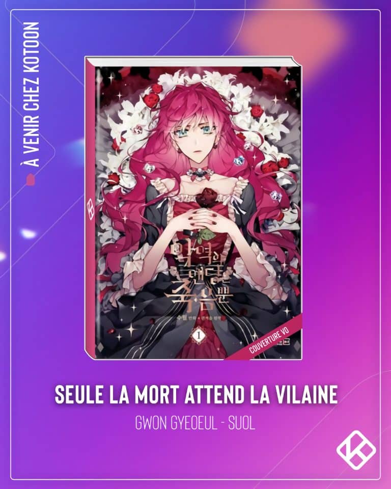 Le Webtoon Seule la mort attend la vilaine arrive chez Kotoon - AnimOtaku
