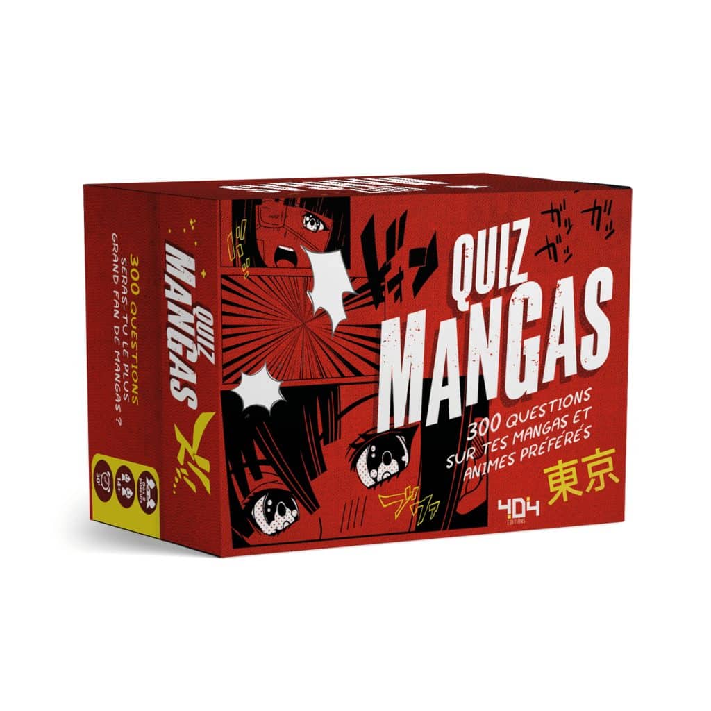 Un jeu de société Quiz Mangas comme idée cadeau pour noël