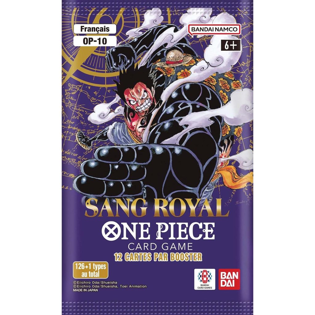 Un booster de cartes à jouer ONE PIECE.
