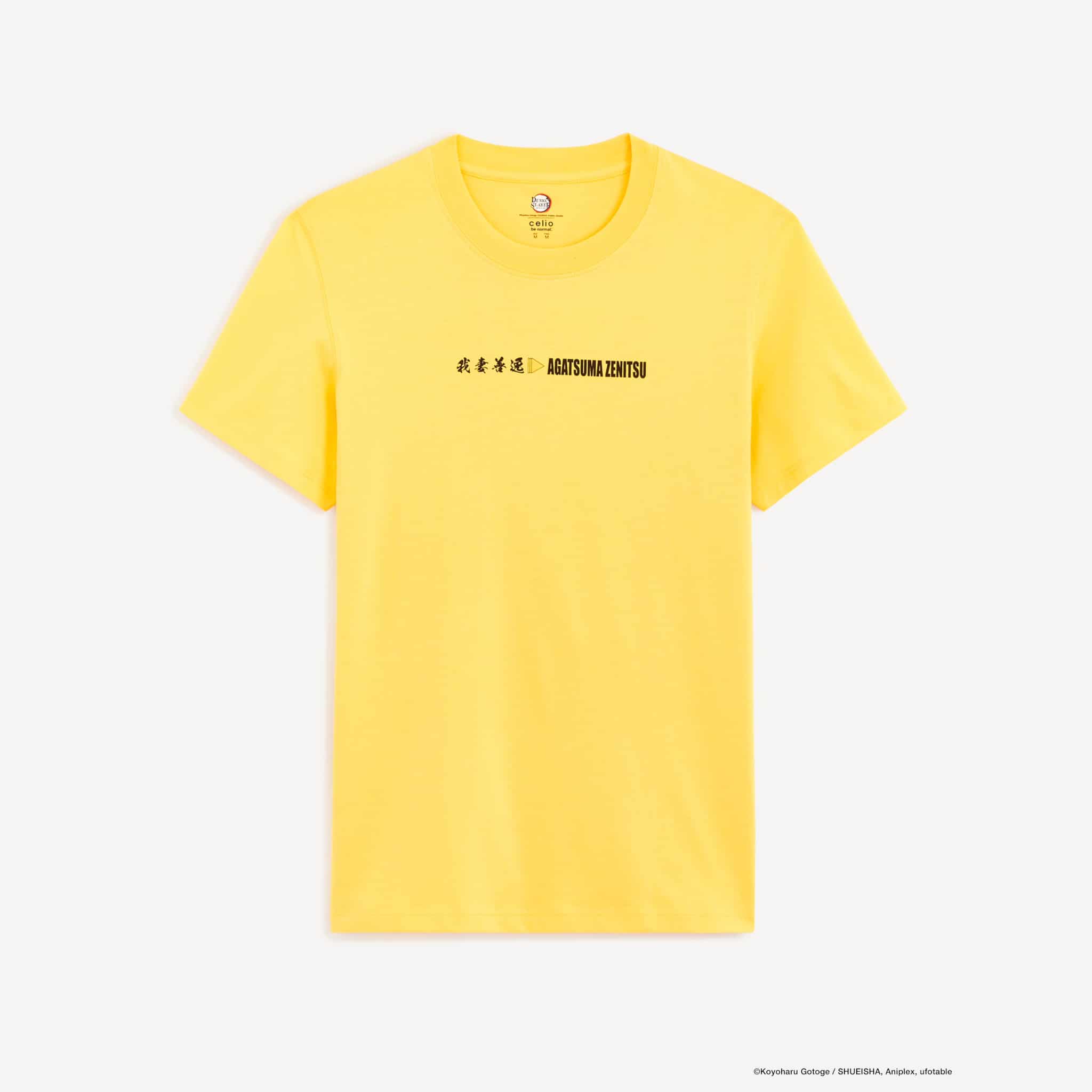 celio-x-demon-slayer-t-shirt-jaune