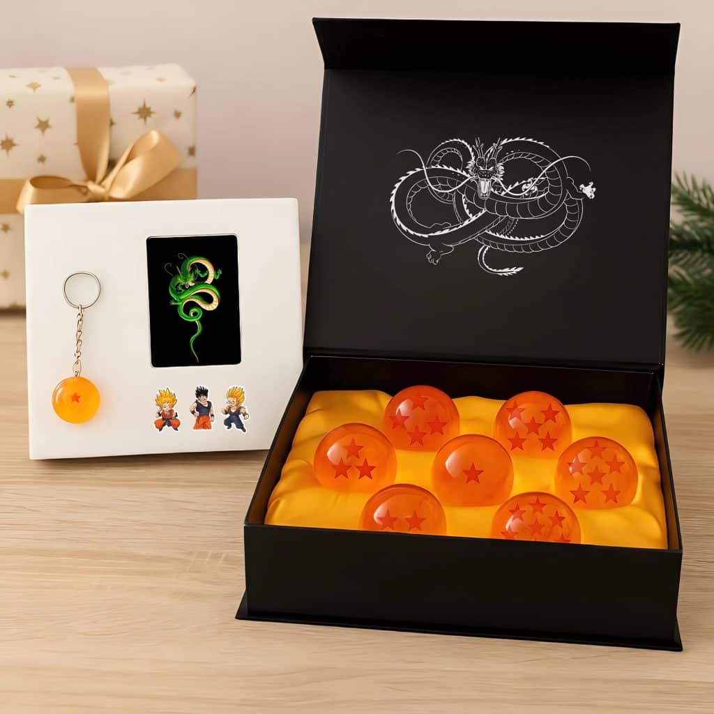 Un set de boules de cristal Dragon Ball.
