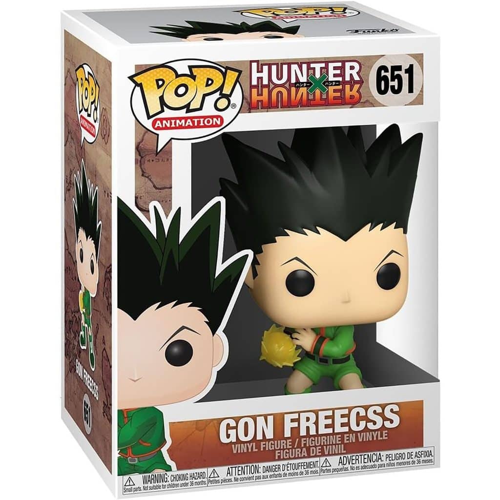 Une figurine pop Hunter x Hunter de Gon.