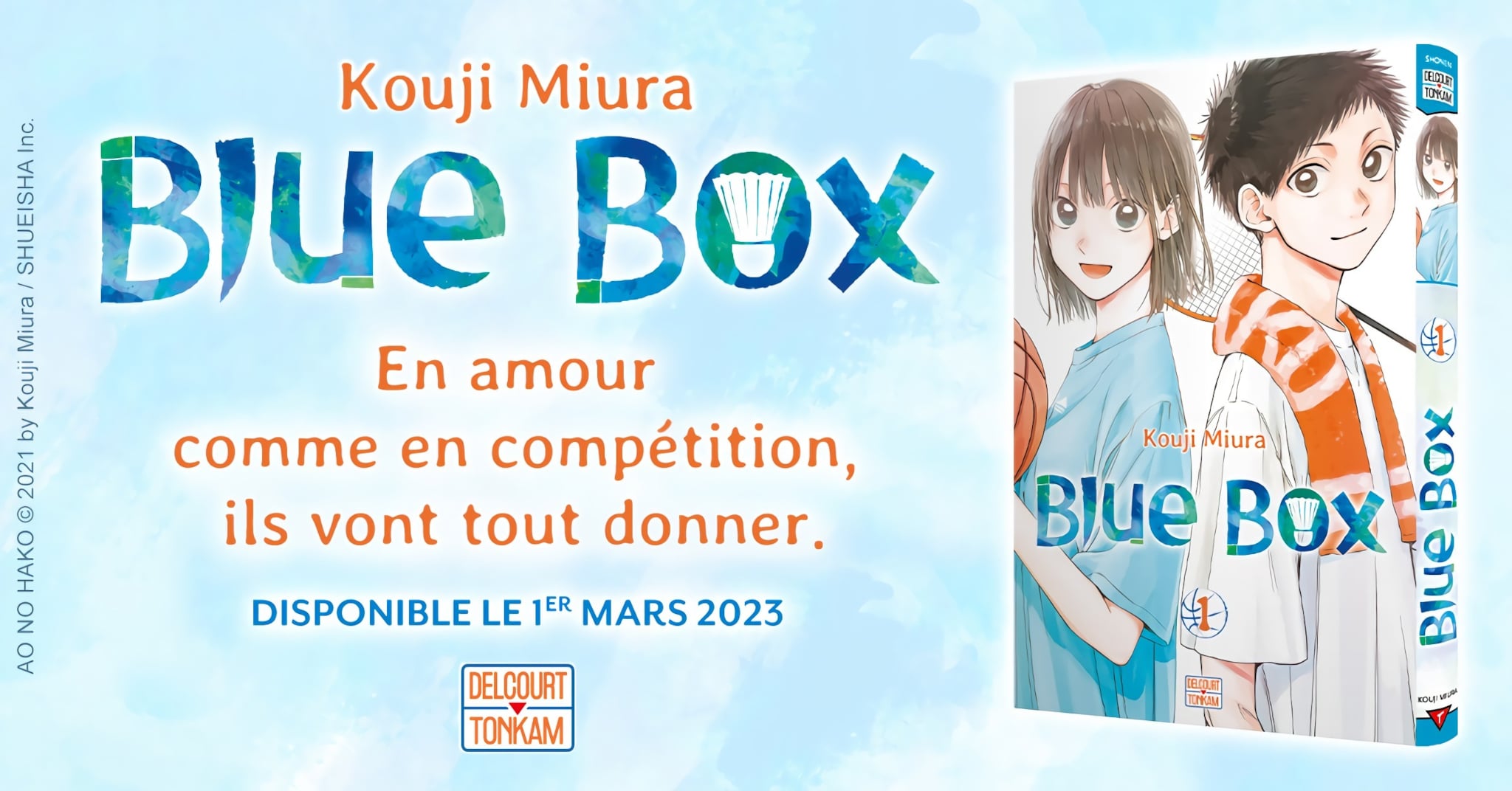 Annonce de la date de sortie en France du manga Blue Box