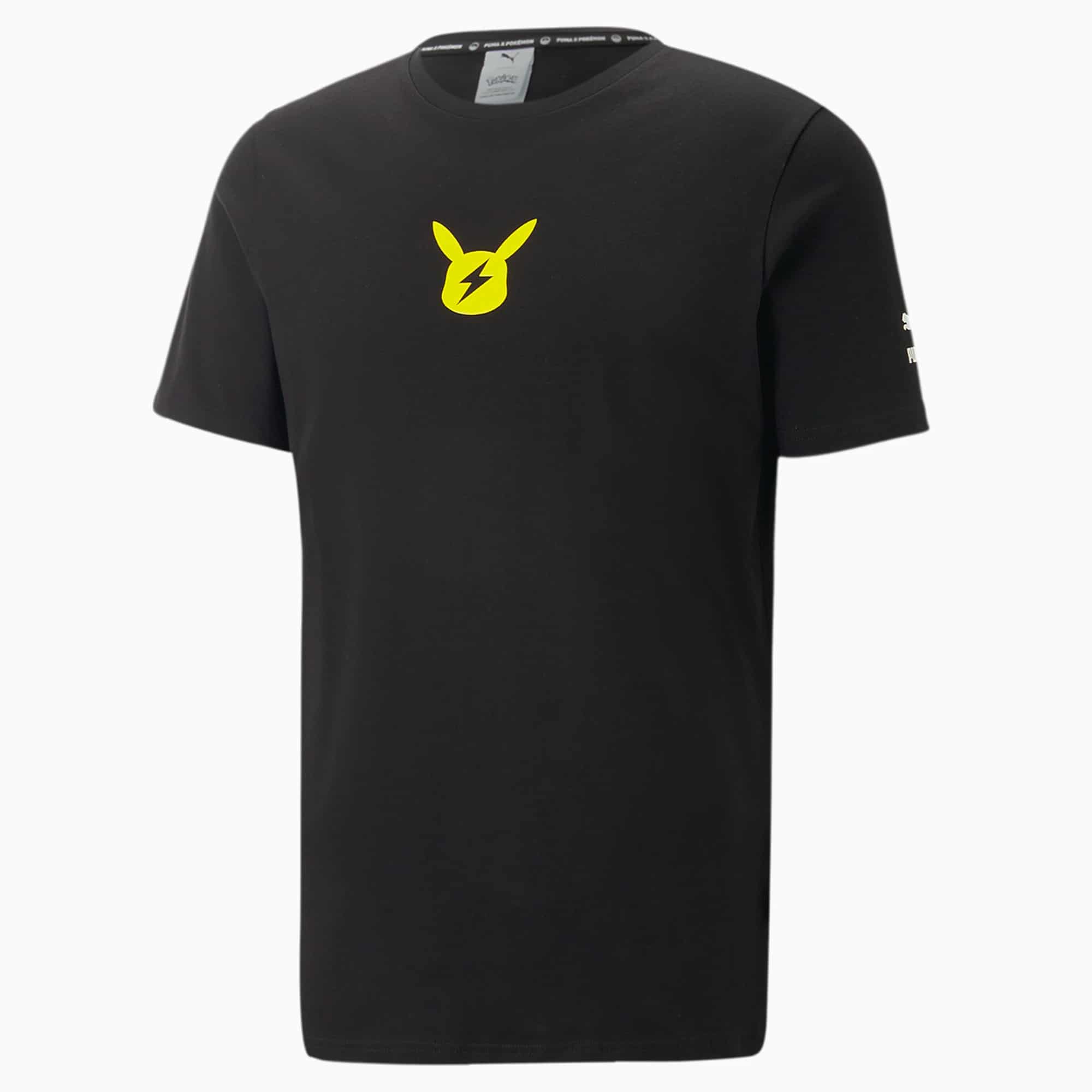 puma-x-pokemon-T-shirt-graphic-pikachu-noir
