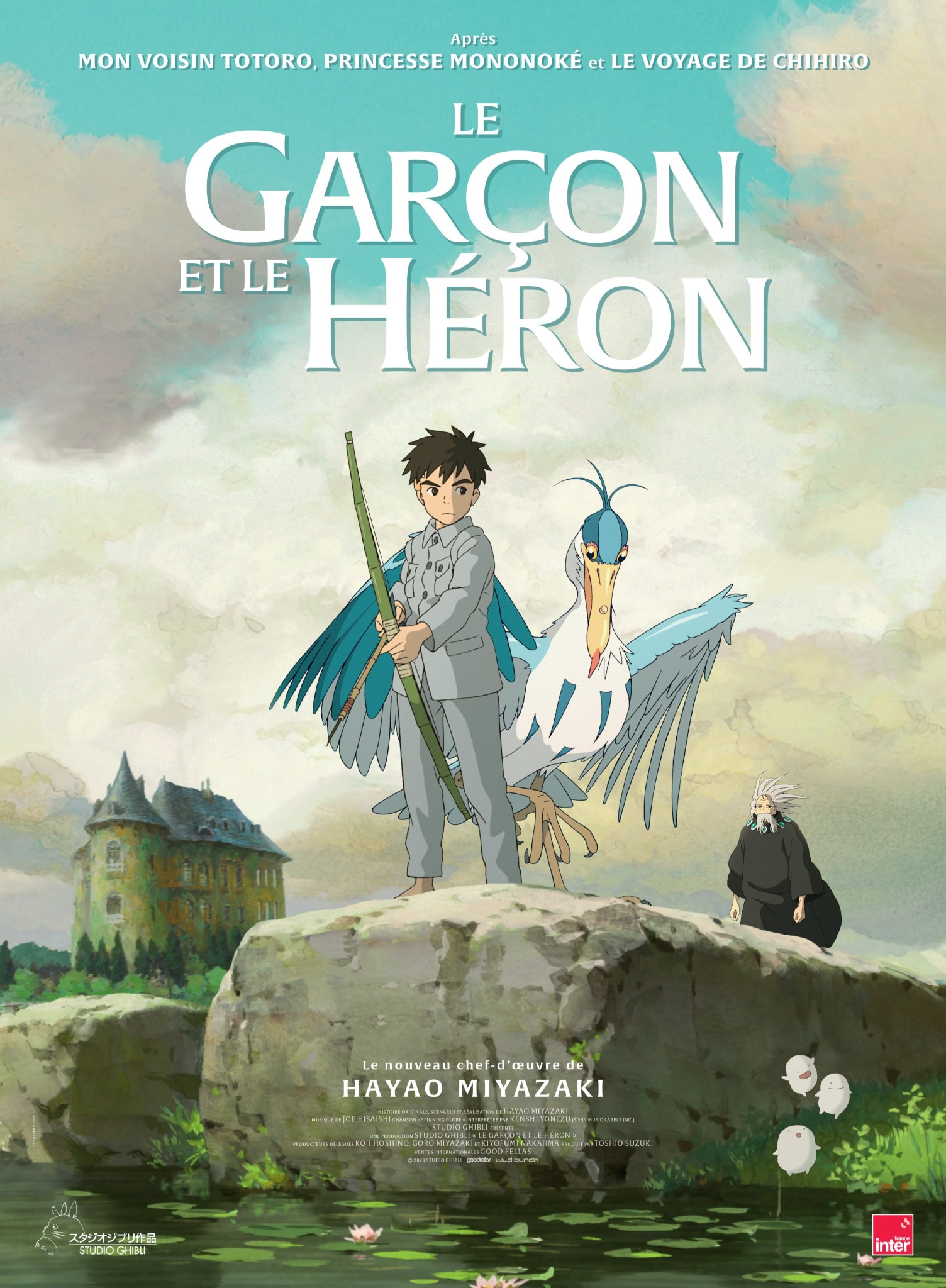 Affiche française du film Le Garçon et le Héron