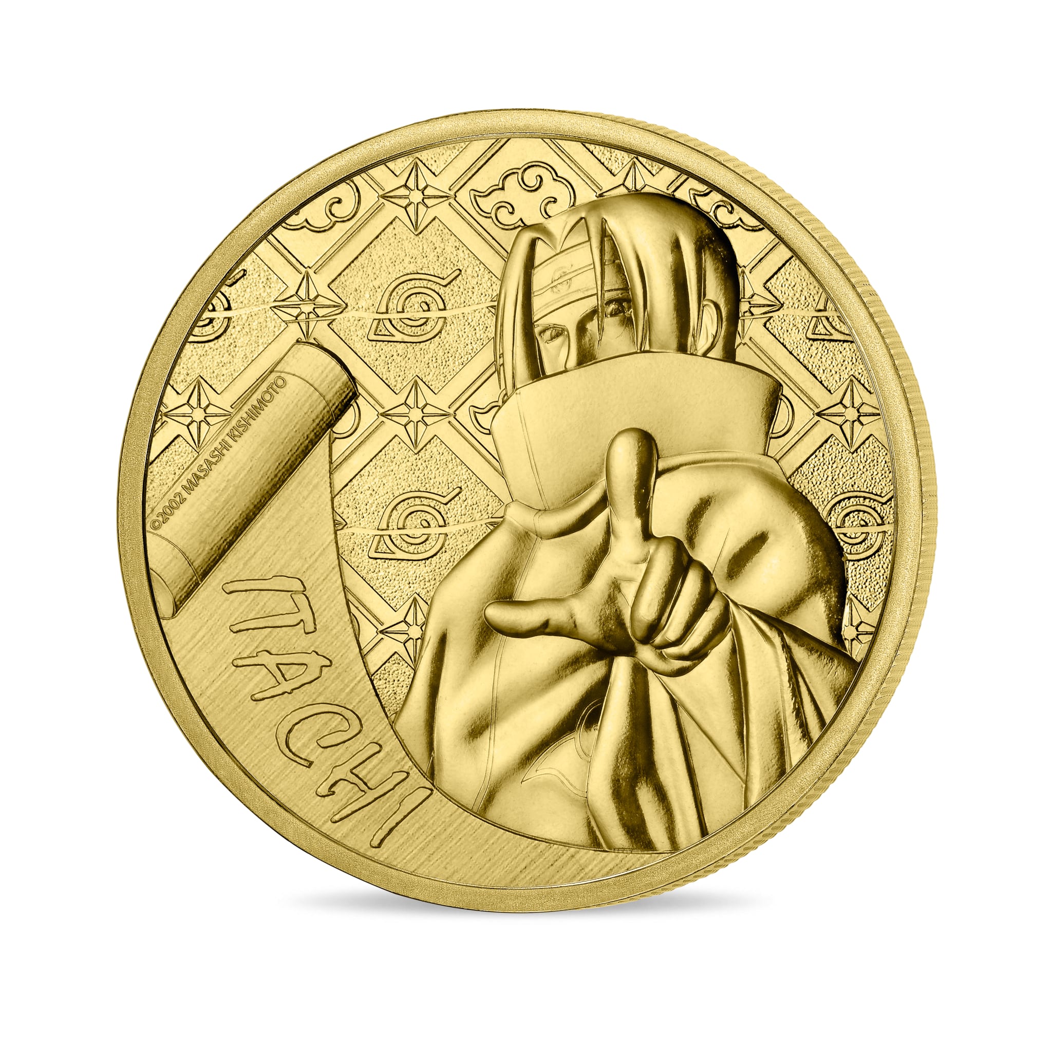 Mini-médaille Itachi dans la collection Naruto à la Monnaie de Paris
