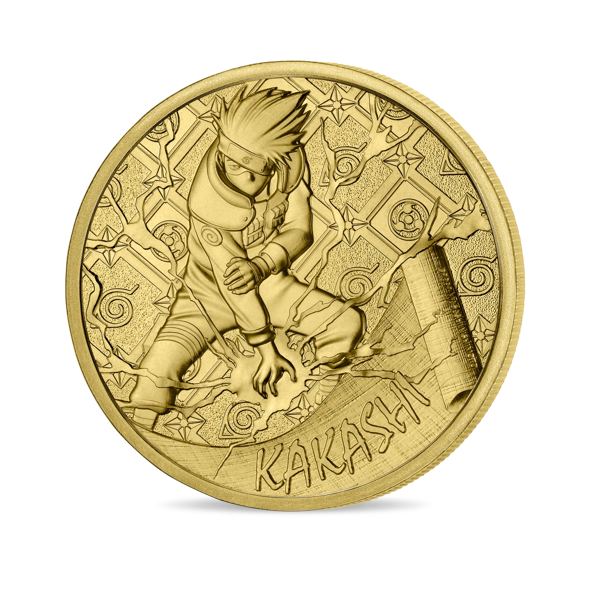 Mini-médaille Kakashi dans la collection Naruto à la Monnaie de Paris