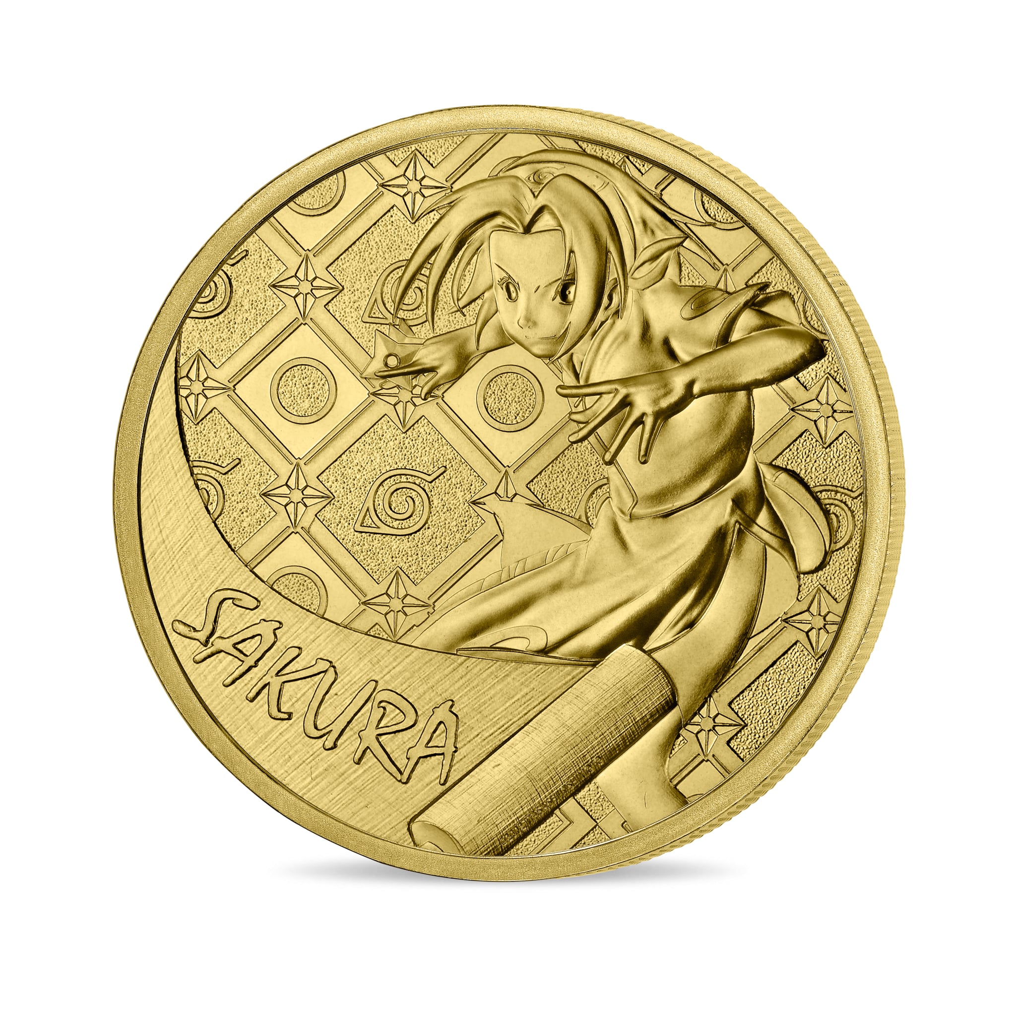 Mini-médaille Sakura dans la collection Naruto à la Monnaie de Paris