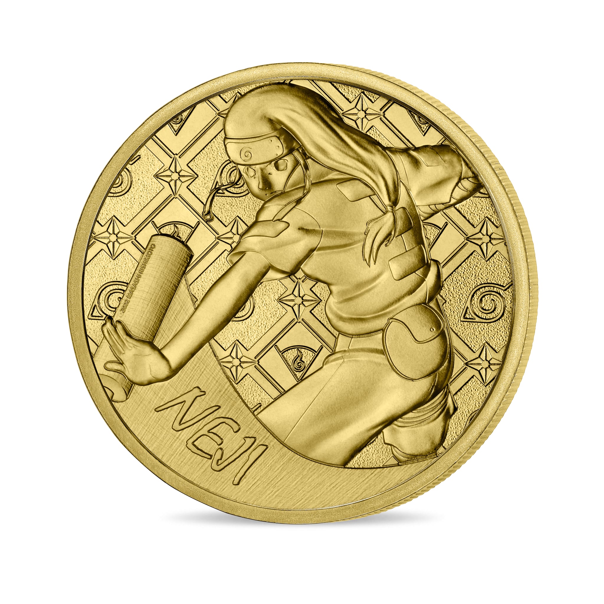 Mini-médaille Neji dans la collection Naruto à la Monnaie de Paris