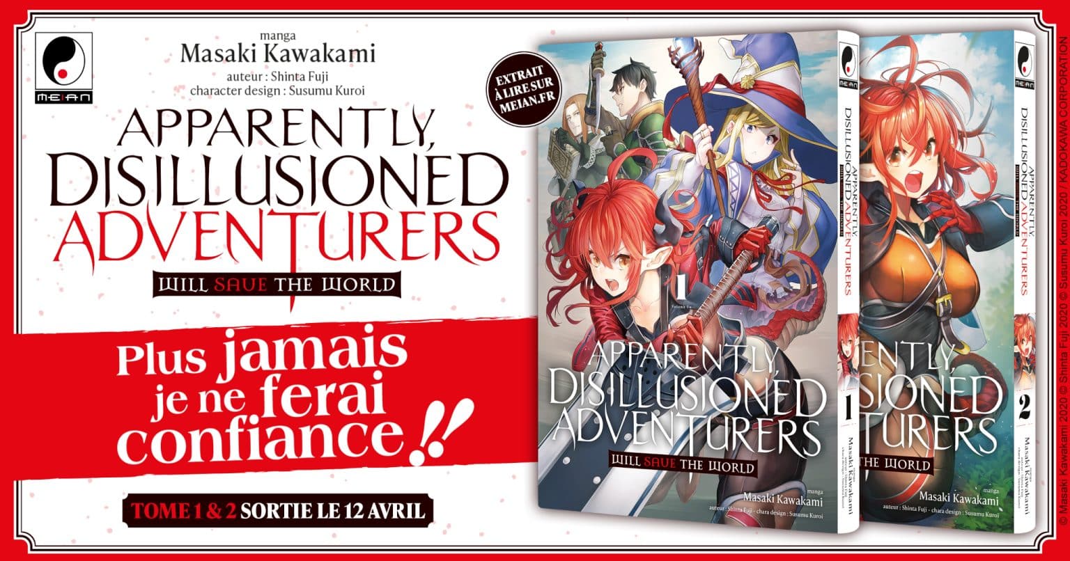Meian annonce le manga Apparently, Disillusioned Adventurers Will Save