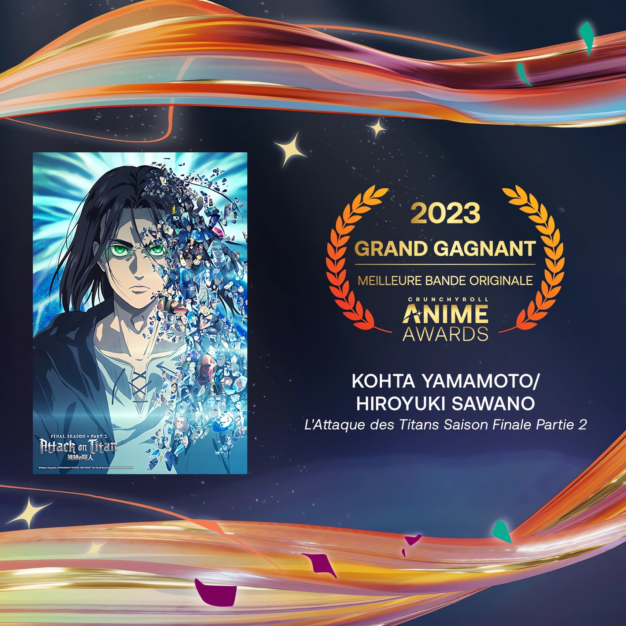 Prix de la meilleure bande originale pour les Crunchyroll Anime Awards 2023