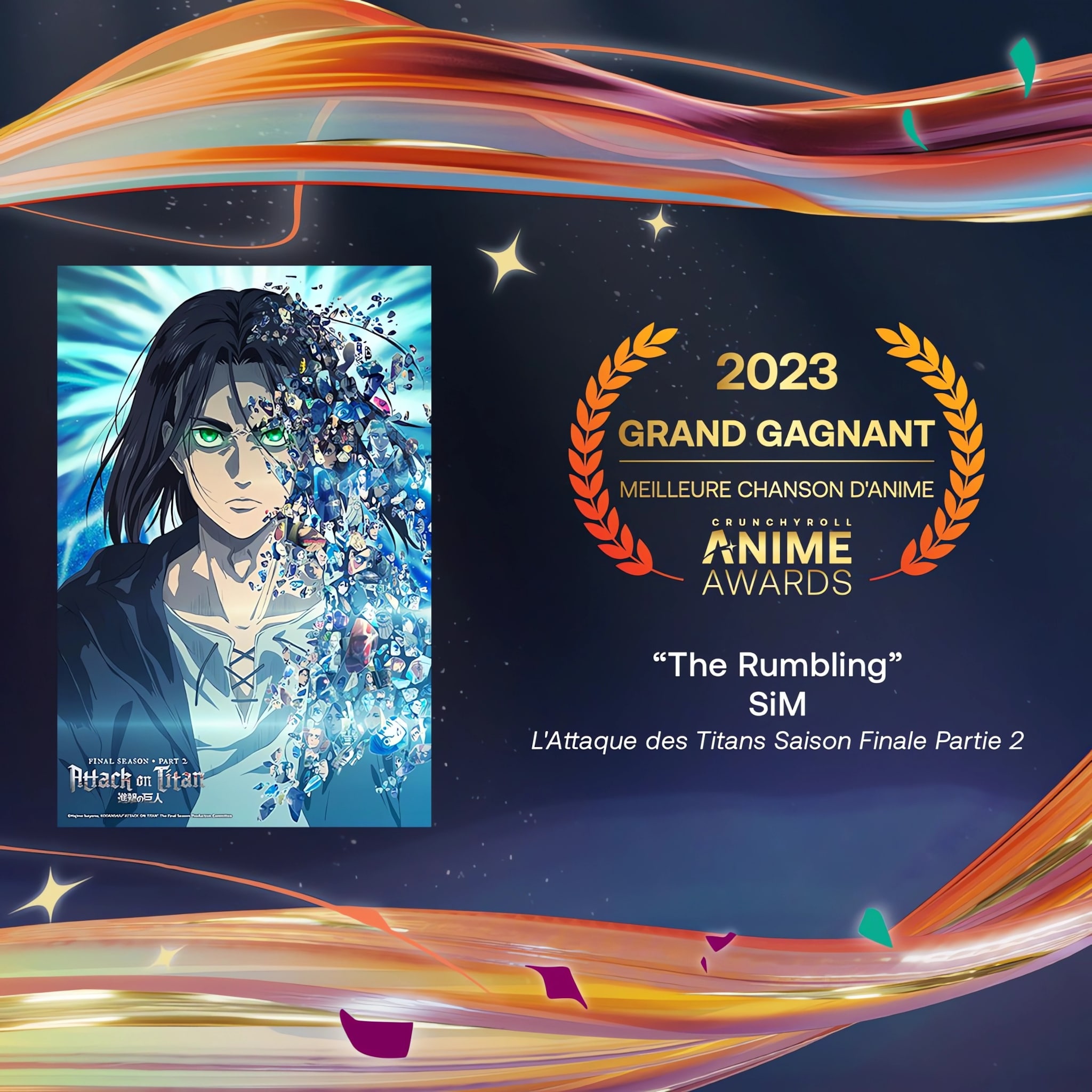 Prix de la meilleure chanson danime pour les Crunchyroll Anime Awards 2023