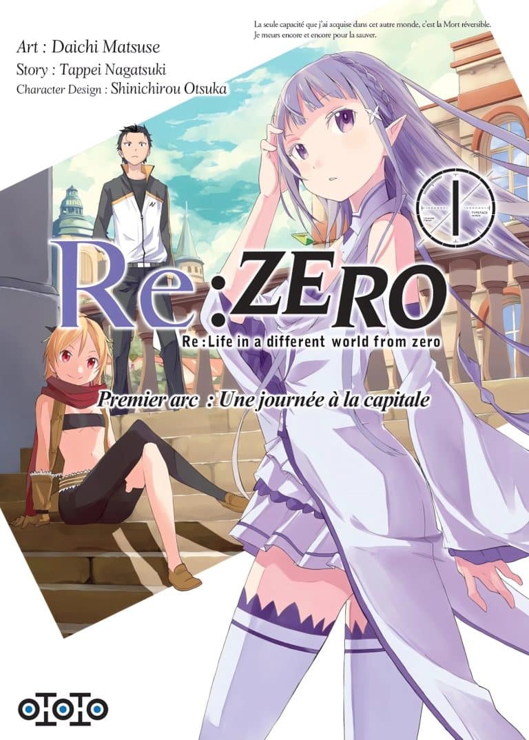 Tome 1 du manga Re:Zero Arc 1