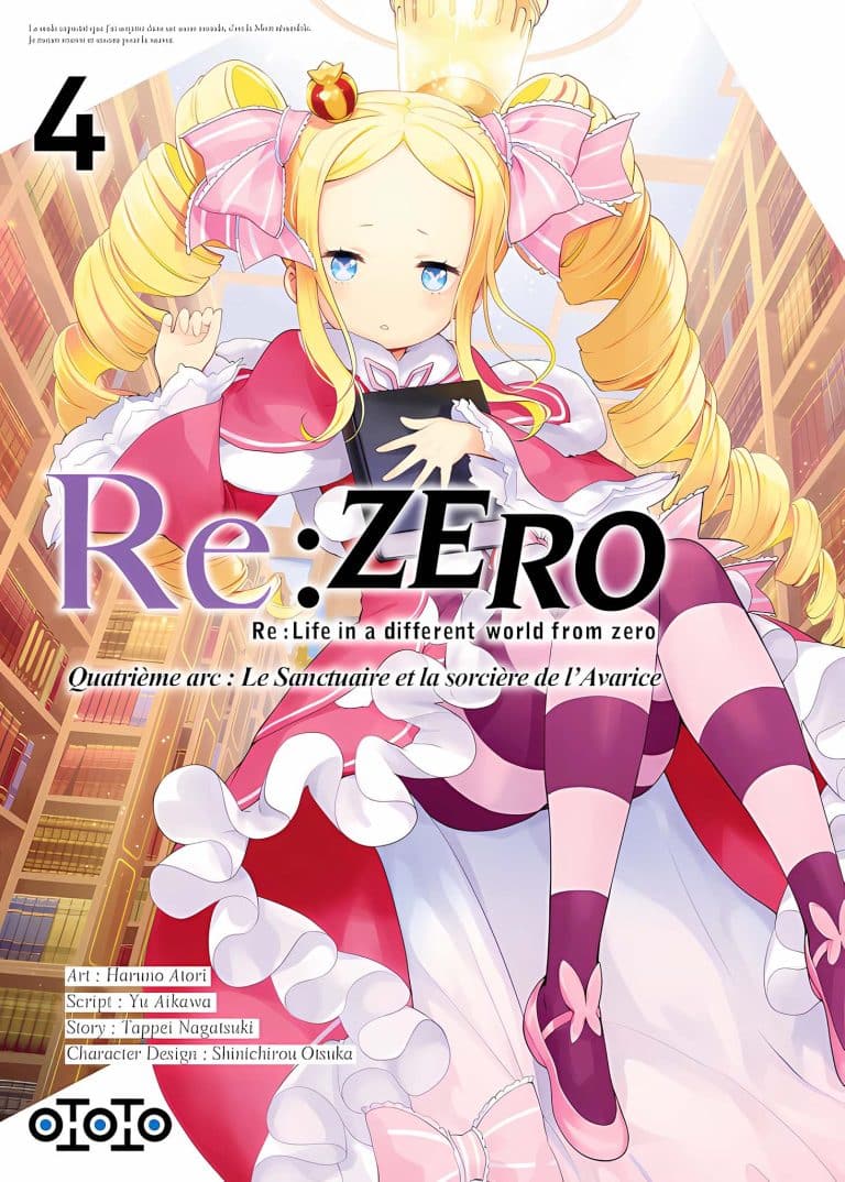 Tome 4 du manga Re:ZERO arc 4.