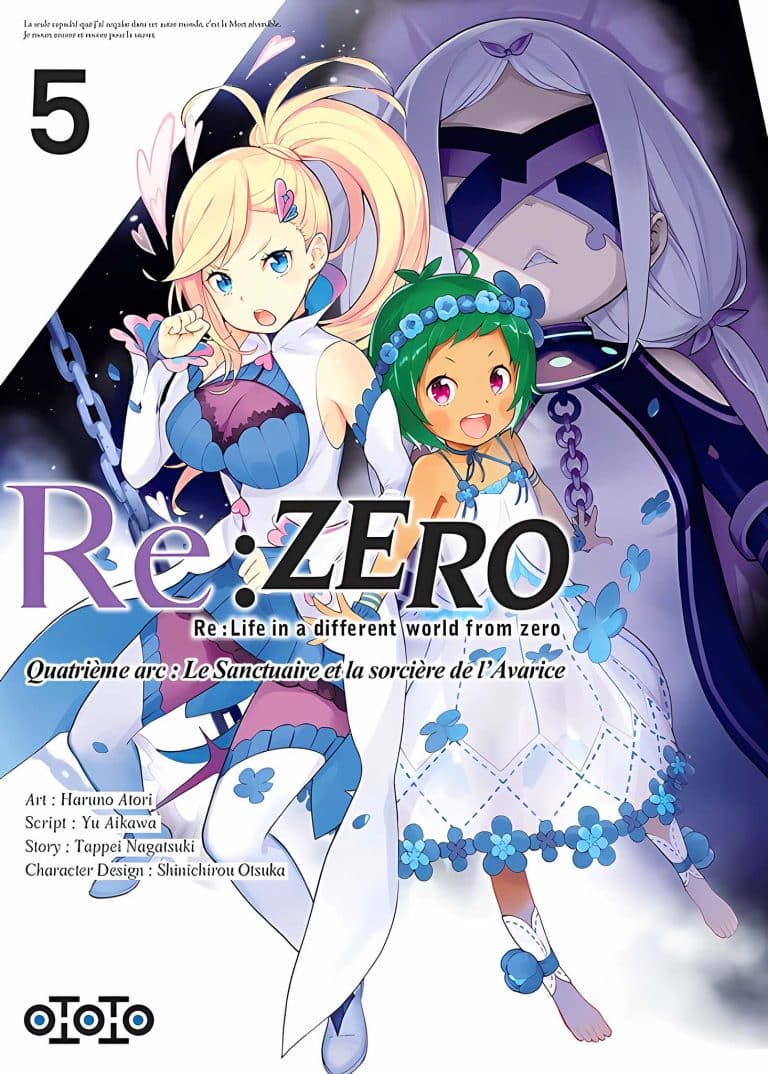 Tome 5 du manga Re:ZERO arc 4.
