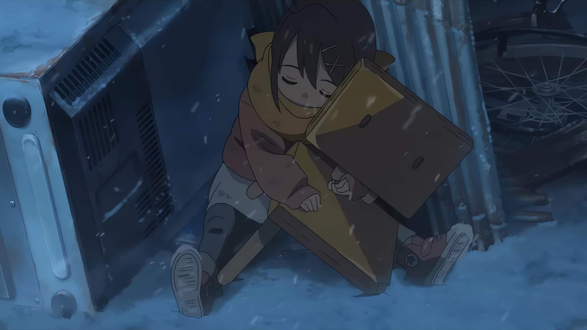 Suzume enfant, dans le film Suzume de Makoto Shinkai