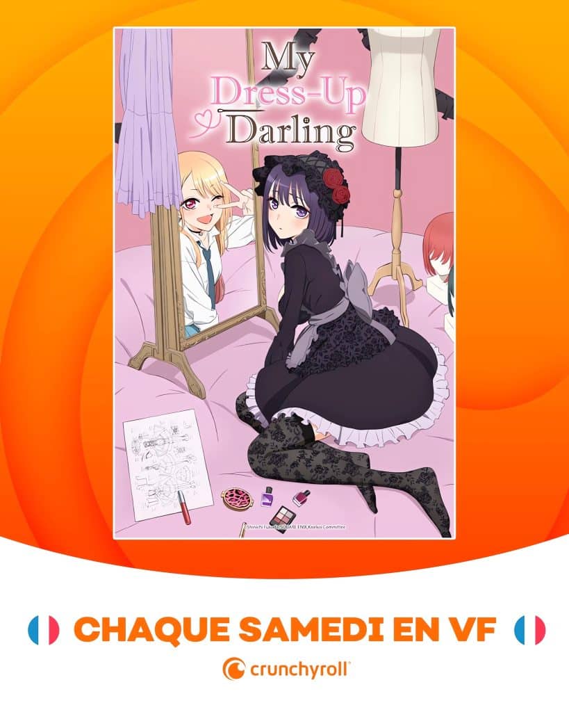 Annonce de la VF pour lanime My Dress-Up Darling sur Crunchyroll