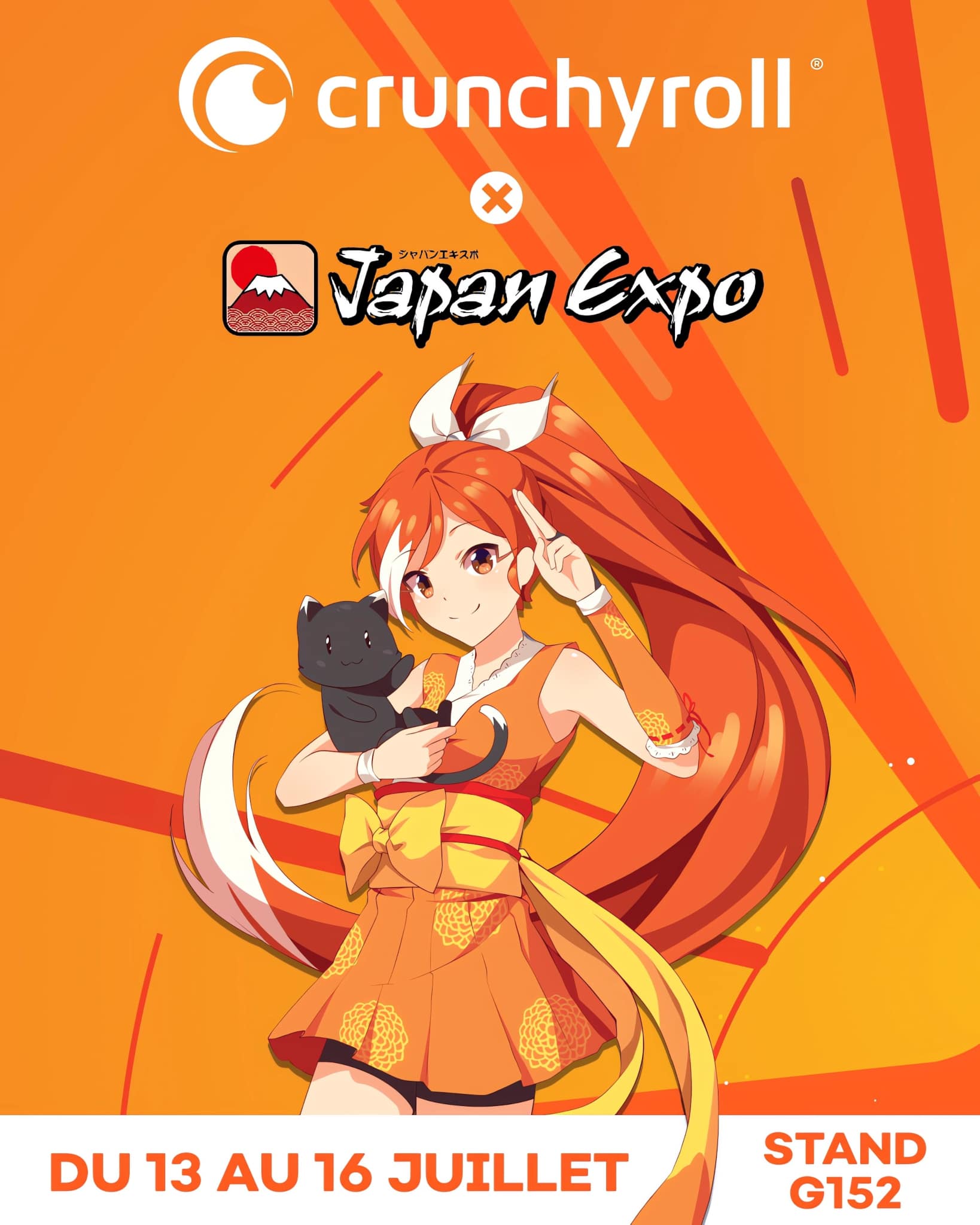 Annonce de la présence de Crunchyroll lors de la Japan Expo 2023