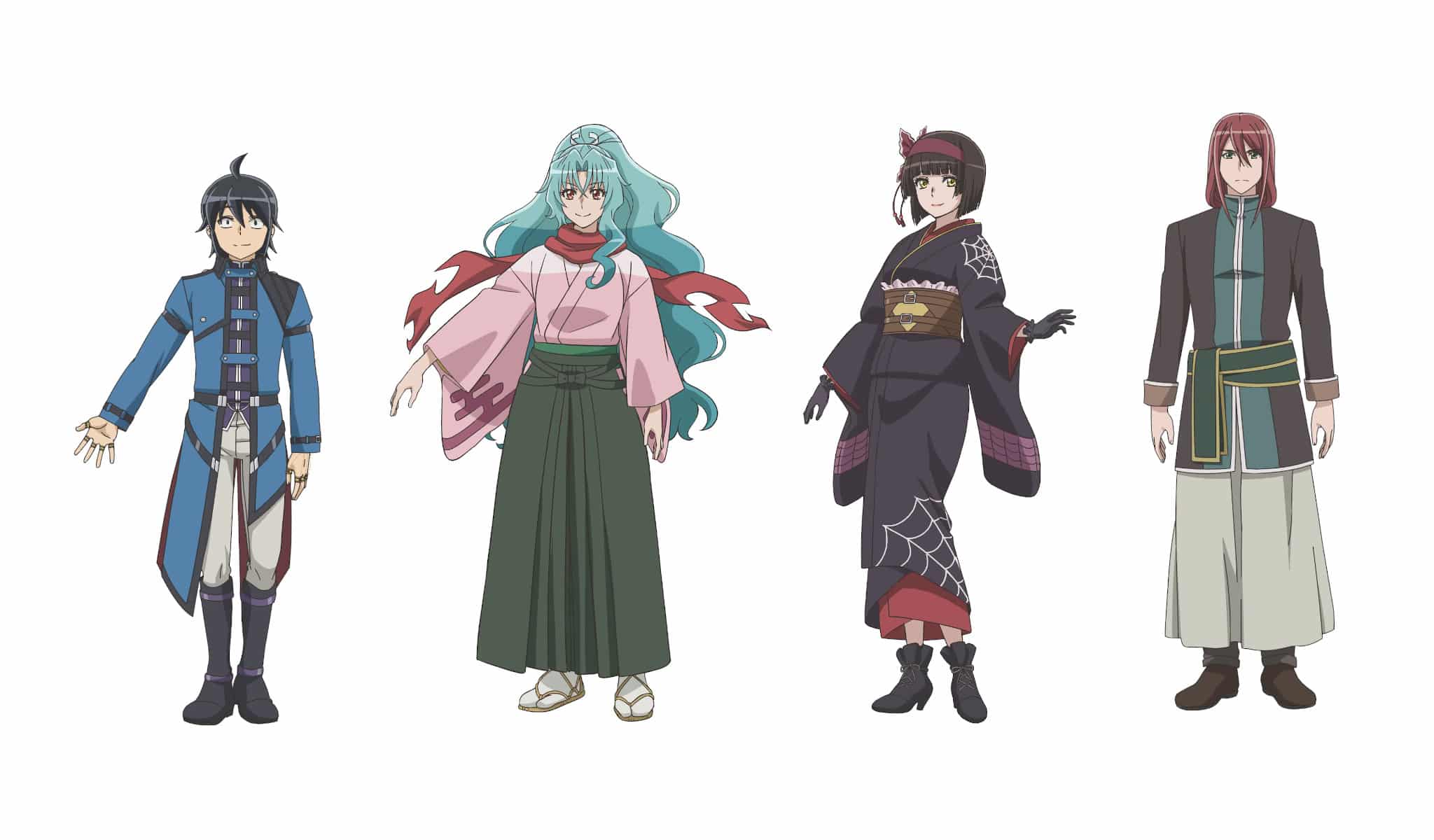 Chara Design de Makoto, Tomoe, Mio et Shiki pour lanime Tsukimichi -Moonlit Fantasy- Saison 2