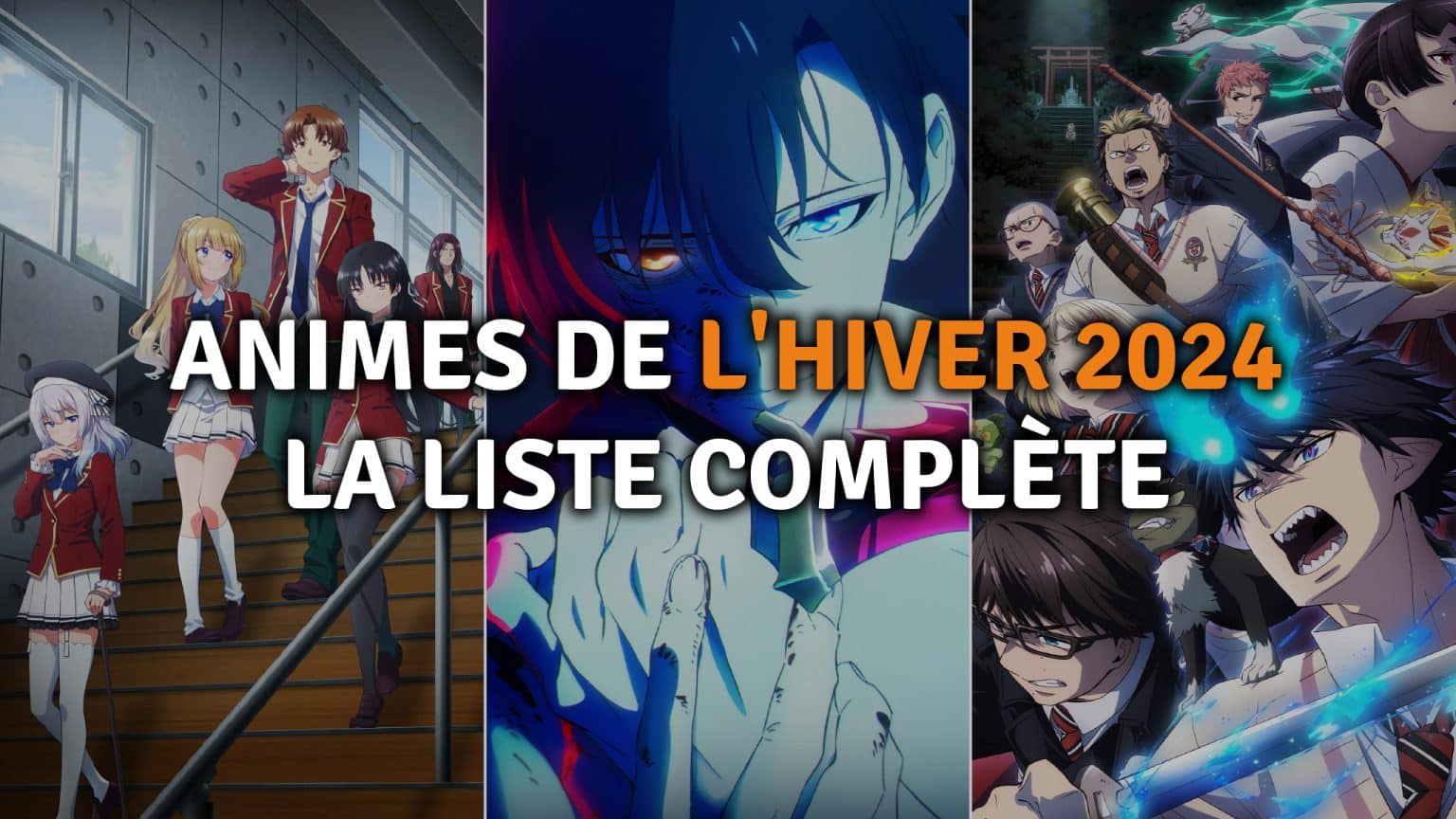 Animes Hiver 2024 Liste Complète AnimOtaku